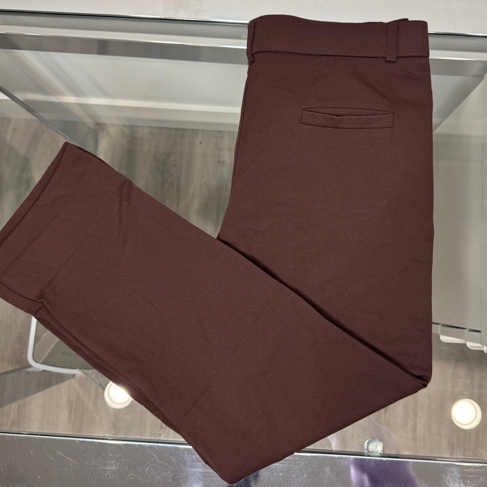 ZTN Brown Pull On Stretch Women’s Dress Pants (M)